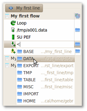 Autocomplete of paths