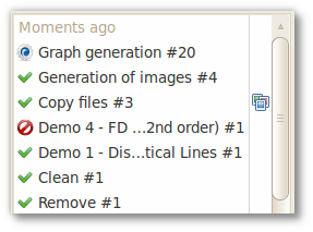 Jobs tab left panel